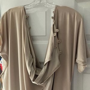 Off Shoulder Hanging Dress Wide Neckline